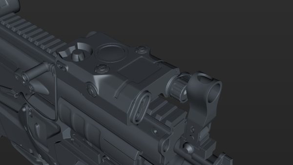 FN SCAR-H 3D Model With Equipments