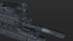 FN SCAR-H 3D Model With Equipments