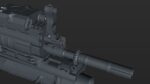 FN SCAR-H 3D Model With Equipments