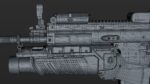 FN SCAR-H 3D Model With Equipments