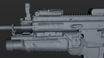 FN SCAR-H 3D Model With Equipments