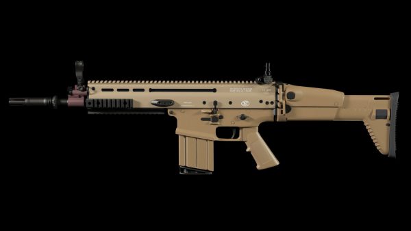 FN SCAR-H 3D Model With Equipments