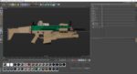 FN SCAR-H 3D Model With Equipments