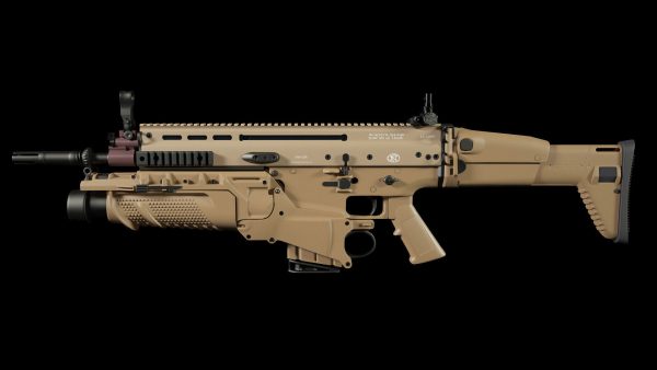 FN SCAR-H 3D Model With Equipments