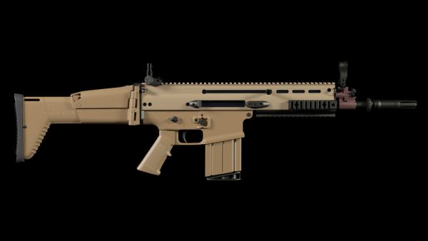 FN SCAR-H 3D Model With Equipments