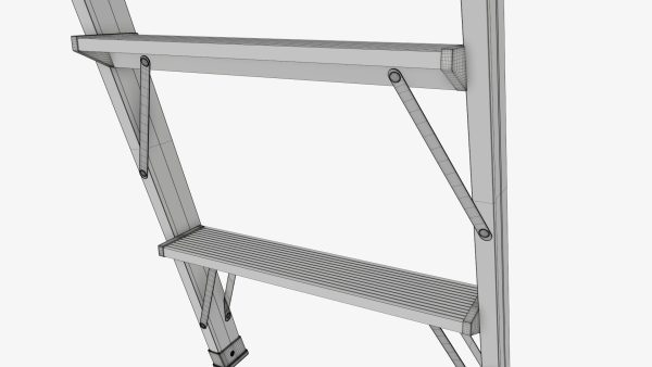 Foldable lightweight stepladder