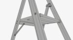 Foldable lightweight stepladder