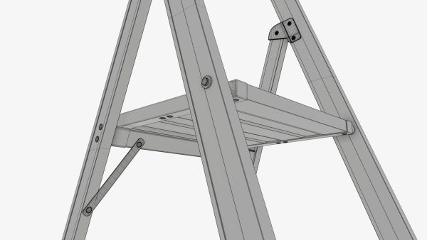 Foldable lightweight stepladder