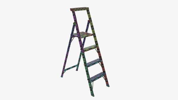Foldable lightweight stepladder