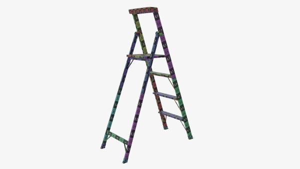 Foldable lightweight stepladder