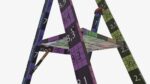 Foldable lightweight stepladder