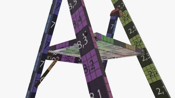 Foldable lightweight stepladder