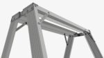 Foldable sawhorse ladder