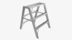 Foldable sawhorse ladder