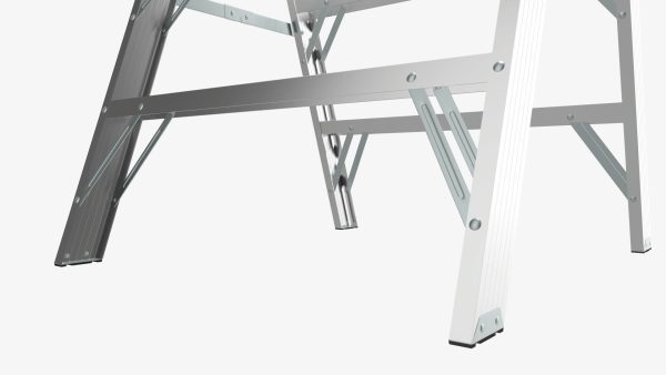 Foldable sawhorse ladder