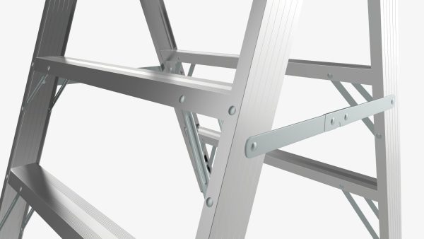 Foldable sawhorse ladder