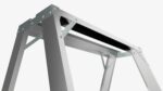Foldable sawhorse ladder
