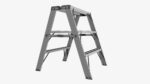 Foldable sawhorse ladder