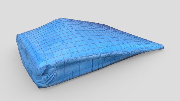 Folded Blue Tarp 2