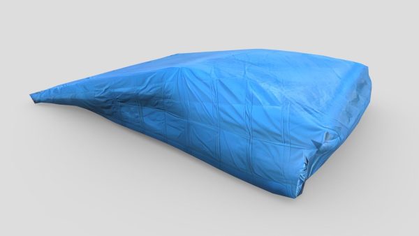 Folded Blue Tarp 2