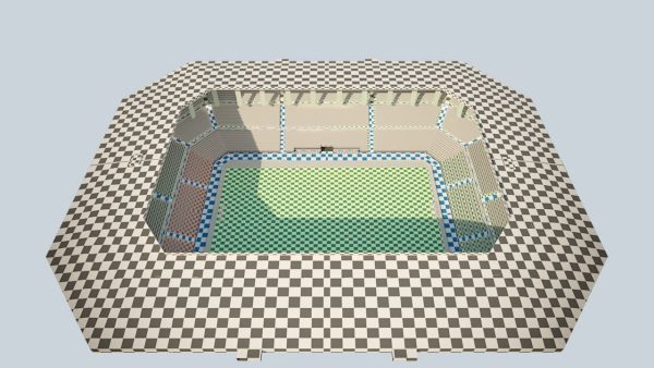 Football Soccer stadium game ready 3d model