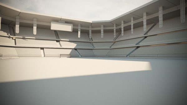 Football Soccer stadium game ready 3d model