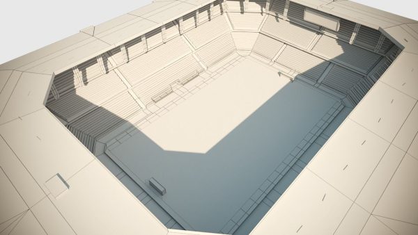 Football Soccer stadium game ready 3d model