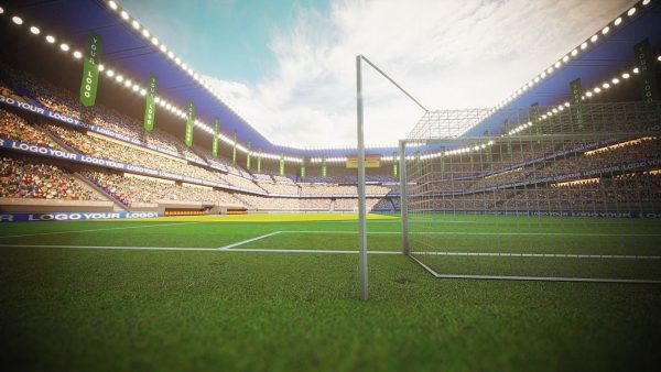 Football Soccer stadium game ready 3d model
