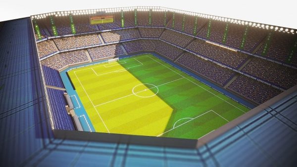 Football Soccer stadium game ready 3d model