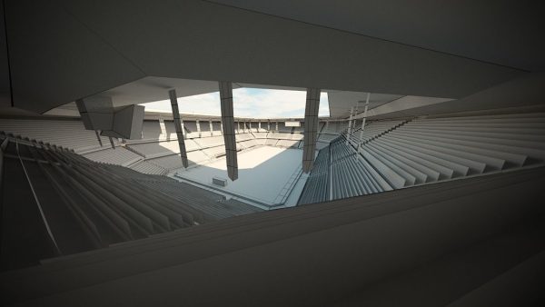 Football Soccer stadium game ready 3d model