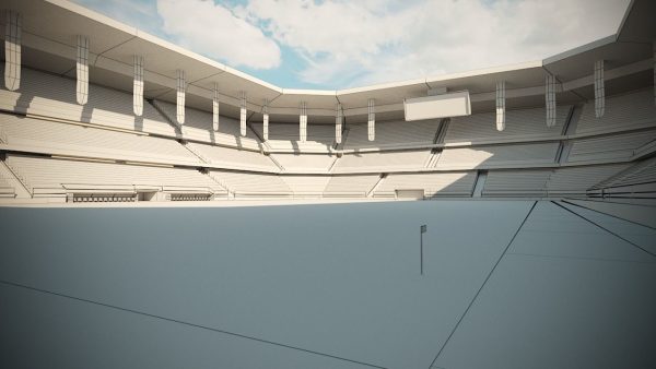 Football Soccer stadium game ready 3d model