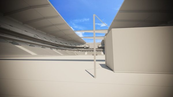 Football Soccer stadium game ready 3d model