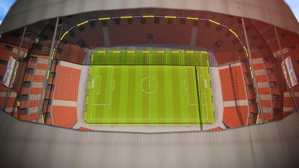 Football Soccer stadium game ready 3d model