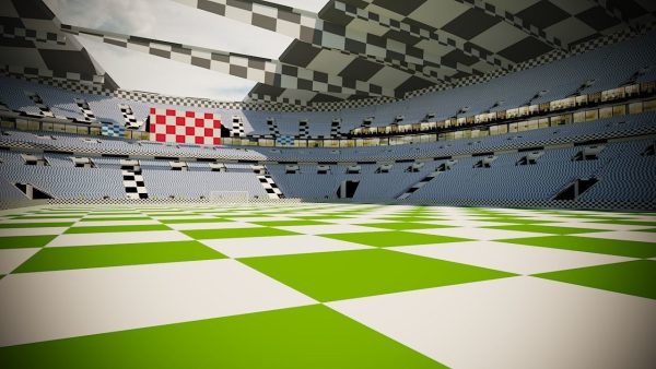 Football Soccer stadium game ready 3d model