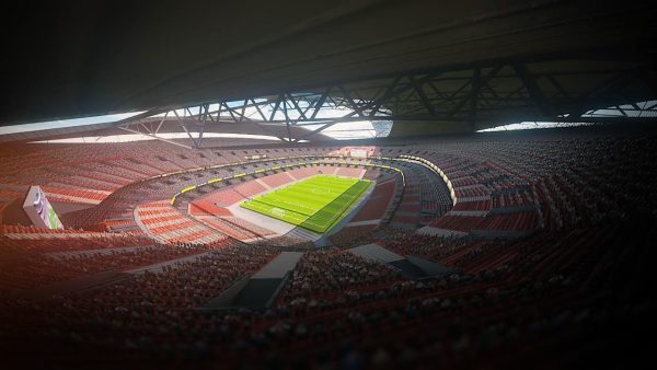 Football Soccer stadium game ready 3d model