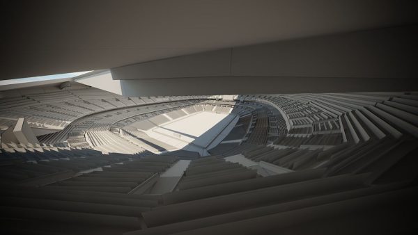 Football Soccer stadium game ready 3d model