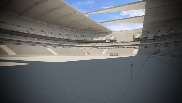 Football Soccer stadium game ready 3d model