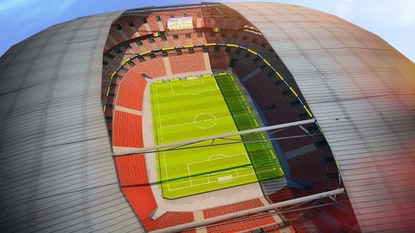 Football Soccer stadium game ready 3d model