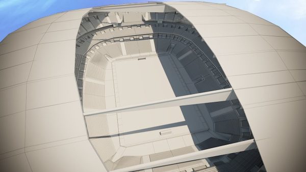 Football Soccer stadium game ready 3d model