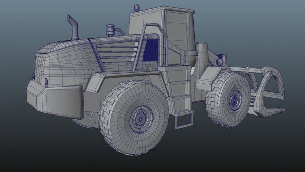 Forest wheel loader