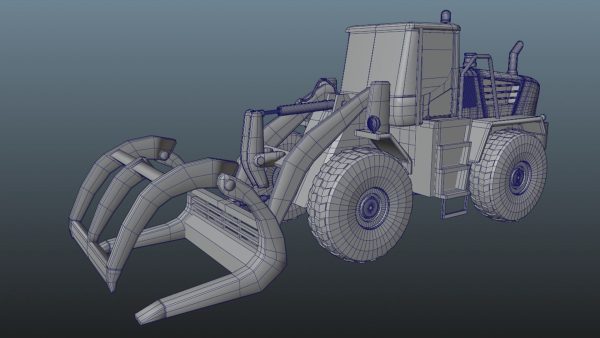 Forest wheel loader