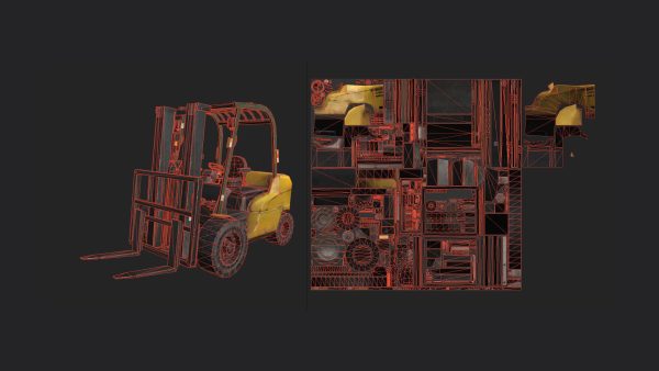 Forklift 3D Model 001