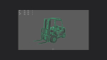 Forklift 3D Model 001