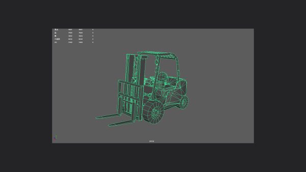 Forklift 3D Model 001