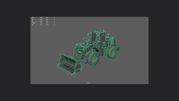 Forklift 3D Model 002