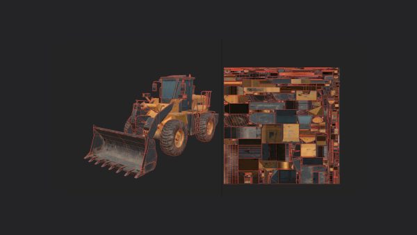 Forklift 3D Model 002