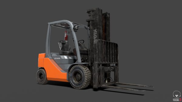 Forklift High-Poly 3D models