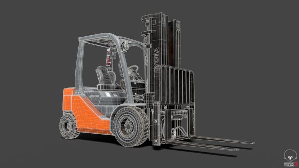 Forklift High-Poly 3D models