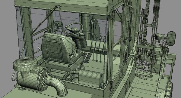 Forklift Komatsu GX20 Rigged