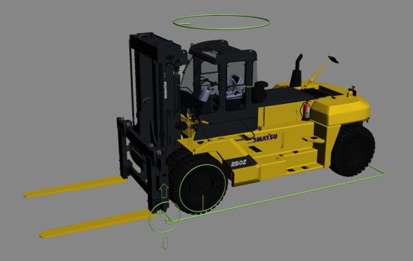 Forklift Komatsu GX20 Rigged